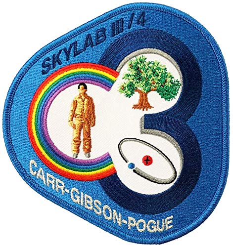 Aufnäher zum Aufbügeln, bestickt, Skylab III-4, Anniversary Crew 12,5 cm von PATCHMANIA