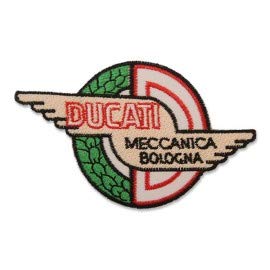 PATCHMANIA Ducati Corse Logo 8,0 cm Aufnäher Bügelbild, Patch Embroidered Patches Iron on von PATCHMANIA