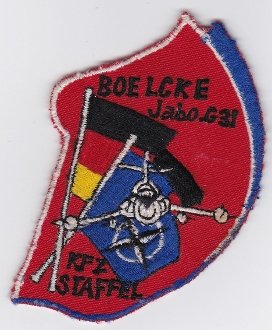 PATCHMANIA German Air Force Patch 31 Jabog Boelcke F 104 Trans KFZ Staffel 100mm 66mm THERMOADHESIVE gestickte Patches Patch von PATCHMANIA