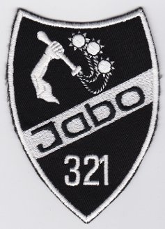 PATCHMANIA German Air Force Patch 32 Jabog F 104 Starfighter 321 Mongestern 110mm 78mm THERMOADHESIVE gestickte Patches Patch von PATCHMANIA