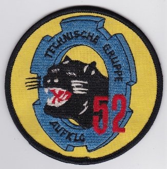 PATCHMANIA German Air Force Patch 52 AG Reconnaissance RF 4E Phantom 4a Tec 95mm THERMOADHESIVE gestickte Patches Patch von PATCHMANIA