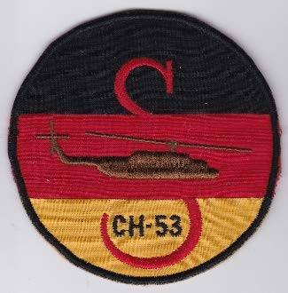 PATCHMANIA German Army Aviation Patch 25 Regiment Heeresflieger CH 53 101mm THERMOADHESIVE gestickte Patches Patch von PATCHMANIA