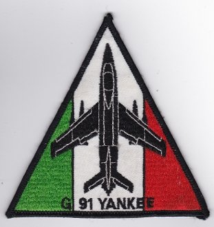 PATCHMANIA Italian Patch Air Force Aeronautica Militare AM Gruppo 101 G 91Y 105mm Applikation Aufbügler Patches Stick Emblem Aufnäher Abzeichen von PATCHMANIA