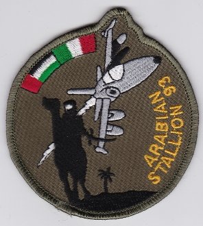 PATCHMANIA Italian Patch Air Force Aeronautica Militare AM Gruppo 103 AMX 91mm x 85mm Applikation Aufbügler Patches Stick Emblem Aufnäher Abzeichen von PATCHMANIA