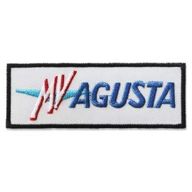 PATCHMANIA MV Agusta Logo 8,6 cm Aufnäher Bügelbild, Patch Embroidered Patches Iron on von PATCHMANIA