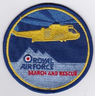 PATCHMANIA RAF Patch j 22 Squadron Royal Air Force Sea King a SAR 90mm THERMOADHESIVE gestickte Patches Patch von PATCHMANIA