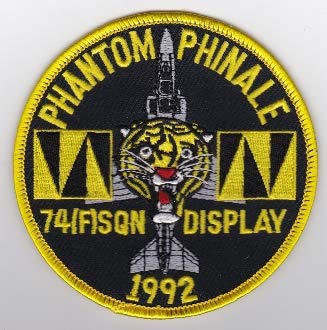 PATCHMANIA RAF Patch j 74 Squadron Royal Air Force Phantom FGR 2 Display 92 102mm THERMOADHESIVE gestickte Patches Patch von PATCHMANIA