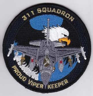 PATCHMANIA RNLAF Patch s Royal Netherlands Air Force 311 Squadron F 16 omb 101mm Applikation Aufbügler Patches Stick Emblem Aufnäher Abzeichen von PATCHMANIA