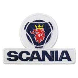 PATCHMANIA SAAB Scania Logo 10,5 cm Aufnäher Bügelbild, Patch Embroidered Patches Iron on von PATCHMANIA