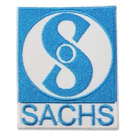 PATCHMANIA Sachs Motor Logo 8,0 cm Aufnäher Bügelbild, Patch Embroidered Patches Iron on von PATCHMANIA