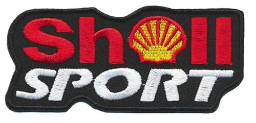 PATCHMANIA Shell Sport Logo 10,5 cm Aufnäher Bügelbild, Patch Embroidered Patches Iron on von PATCHMANIA