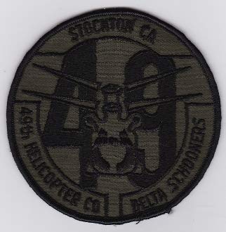 PATCHMANIA US Army Aviation Co Patch 49 Avn Company Patch 1980 Chinook 100mm THERMOADHESIVE gestickte Patches Patch von PATCHMANIA