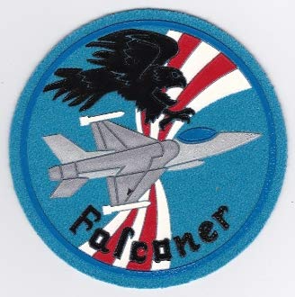 PATCHMANIA USAF Patch Fighter USAFE c 401 TFW Tac FTR Wing Torrejon j F16 d 96mm THERMOADHESIVE gestickte Patches Patch von PATCHMANIA