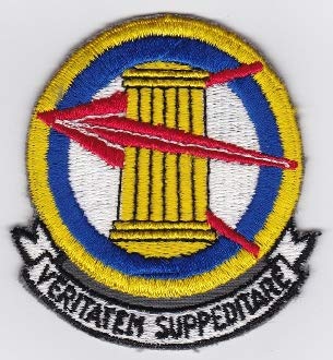 PATCHMANIA USAF Patch Intel USAFE 7405 Support Squadron Covert Intelligence 81mm 75mm THERMOADHESIVE gestickte Patches Patch von PATCHMANIA