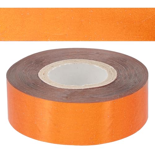 PATIKIL 0,79"x400Ft Heißprägefolienpapier, Heißtransfer-Heißprägepapierfolienrolle für Leder DIY-Logo Dekor Handwerk Geschenkverpackung Scrapbook-Karte, Blassorange von PATIKIL