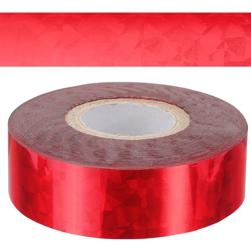 PATIKIL 0,79"x400Ft Heißprägefolienpapier, Heißtransfer-Heißprägepapierfolienrolle für Leder DIY Logo Dekor Handwerk Geschenkverpackung Scrapbook-Karte, Blinkendes Rot von PATIKIL