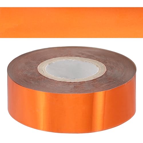 PATIKIL 0,79"x400Ft Heißprägefolienpapier, Heißtransfer-Heißprägepapierfolienrolle für Leder DIY-Logo Dekor Handwerk Geschenkverpackung Scrapbook-Karte, Orange von PATIKIL