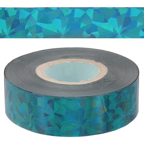 PATIKIL 0,79"x400Ft Heißprägefolienpapier, Heißtransfer-Heißprägepapierfolienrolle für Leder DIY-Logo Dekor Handwerk Geschenkverpackung Scrapbook-Karte, Schwarz Blau von PATIKIL