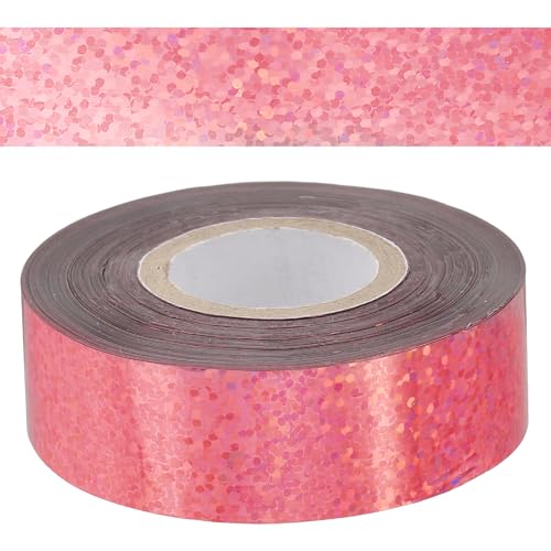 PATIKIL 0,79"x400Ft Heißprägefolienpapier, Übertragungs-Heißprägepapierfolienrolle für Leder DIY Logo Dekor Handwerk Geschenkverpackung Scrapbook Karte, Pink Glitzer von PATIKIL