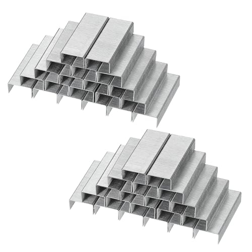 PATIKIL #10 Standard Heftklammern, 10Box 10000 Stück 3/16" Beinlänge Flachklammer Meißelspitze Heftklammern Jam-Free für Schreibtischhefter Büro Desktop Home Supplies, Silber von PATIKIL