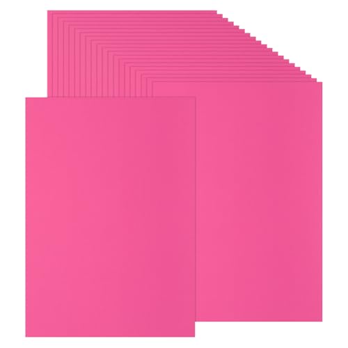 PATIKIL 100 Blatt farbiges Tonpapier, A4 Größe 230GSM dickes Kartonpapier bedrucktes farbiges Papier für DIY Basteln Scrapbooking Kartenherstellung Partydekorationen, Dunkelrosa von PATIKIL