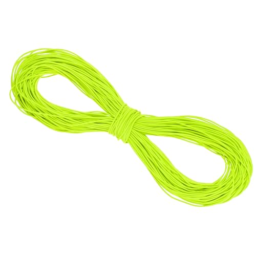 PATIKIL 109 Meter Elastisches Seil Starkes Stretch-Schnur 2mm Fluoreszierendes Gelb für Basteln DIY Nähen Hakenbänder Camping Befestigungsriemen von PATIKIL