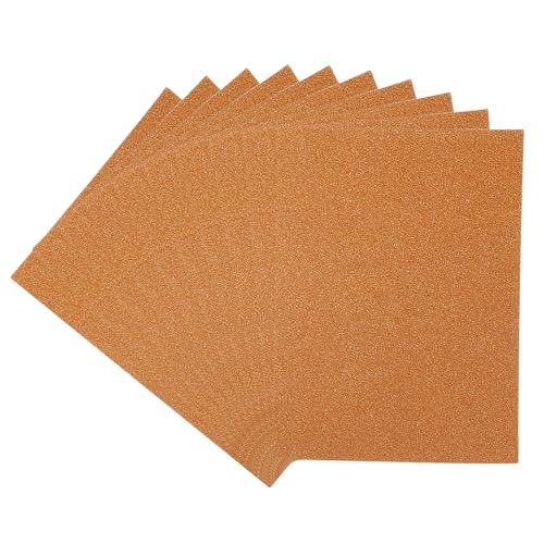 PATIKIL 11,7x8,3" Glitzer-Karton, 10 Blatt A4 Starkes Glitzerpapier ohne Abfall für Scrapbooking, Kartengestaltung, DIY-Projekte, Partydekorationen, Orange von PATIKIL