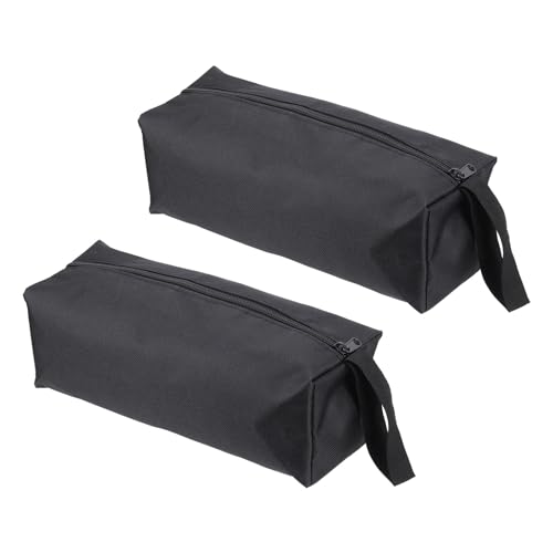 PATIKIL 12" Reißverschluss Werkzeugbeutel 2 Pack Mehrzweck Werkzeug Beutel Wasserdichte Tasche Beutel Speicher Organizer für Schraubendreher Zangen Schwarz von PATIKIL