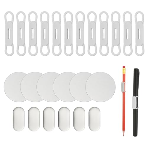 PATIKIL 12 Stück Magnetischer Stifthalter, Silikon Flexibler Stifthalter Verstellbarer Organizer Clip mit 6 Metallplatten für Kühlschrank Whiteboards Schreibtisch Klemmbrett, Grau PATIKIL 12 Stück Magnetischer Stifthalter, Silikon Flexibler Stifthalter Verstellbarer Organizer Clip mit 6 Metallplatten für Kühlschrank Whiteboards Schreibtisch Klemmbrett, Grau von PATIKIL