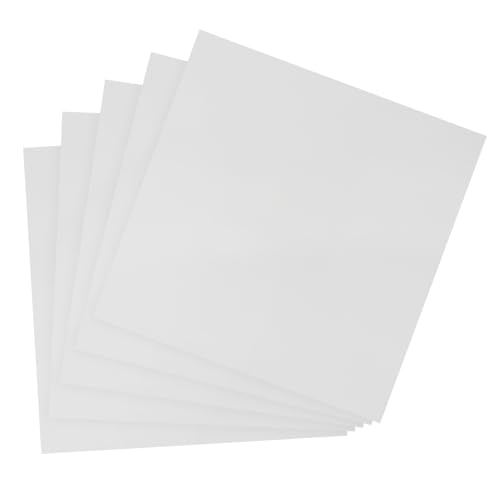 PATIKIL 12"x12" Metallische Spiegelkarton-Bögen, 10er Pack Silbernes Kartonpapierfolie Reflektierende Bögen 250g/m² für Scrapbooking Poster DIY Bastelprojekte Einladungskarten von PATIKIL