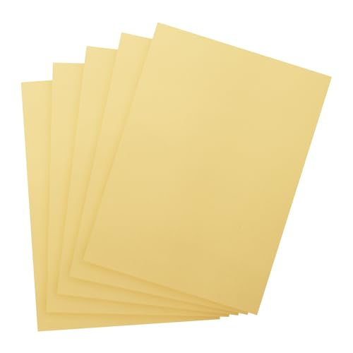 PATIKIL 12"x8.5" Metallische Spiegelkarton-Bögen, 10er Pack Dunkelgold-Kartonfolie Reflektierende Bögen 250g/m² für Scrapbooking, Poster, DIY-Bastelarbeiten, Einladungskarten von PATIKIL