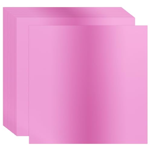 PATIKIL 12x12 Zoll Metallic-Kartonpapier, 30 Stück 250GSM Folien-Spiegel-Finish-Kartonplatte für Basteln Hochzeitsdekoration Einladungen Kunst DIY, Pink von PATIKIL