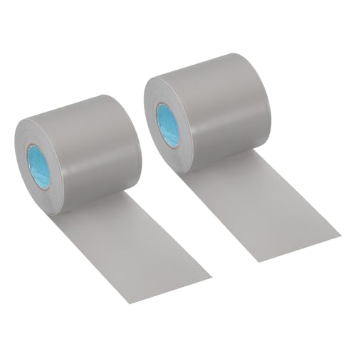 PATIKIL 2.4" x36.1ft Rohrumwicklungsklebeband, 2er Pack PVC-Klebeband für Rohrisolierung, Klimaanlagenrohrumwicklung, wasserdicht, nicht klebend, für HVAC-Elektroinstallationen, grau von PATIKIL