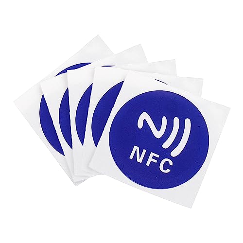 PATIKIL 25mm/1" Durchm NFC Aufkleber 20 Pack NTAG215 Etikett Aufkleber 504 Bytes Speicher Vollständig Programmierbar Leere Rund NFC Etiketten für Handy NFC-fähiges Gerät Blau von PATIKIL