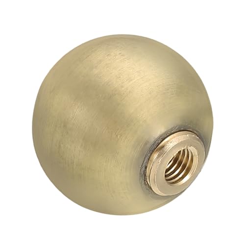 PATIKIL 25mm Kugel Lampen Finials Kappen Knopf, 1 Satz Solide Lampenschirm Top Dekoration Schraubkappe Muttern mit Messing Reduzieradapter für Tischlampen Stehlampen, Bronze von PATIKIL