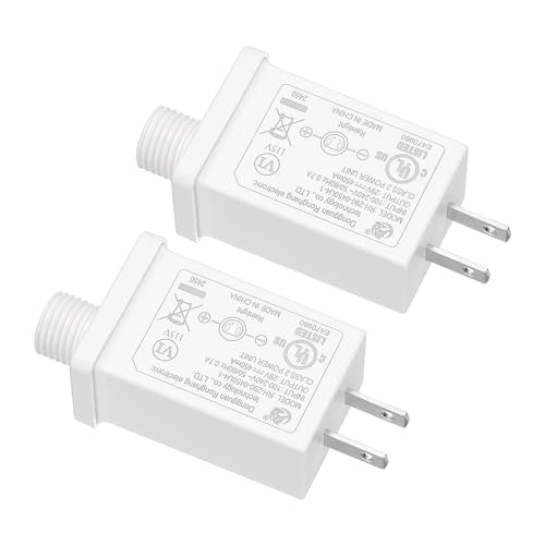 PATIKIL 29V 13W LED Netzteil, 2 Stück DC Niederspannungstransformator IP44 LED Treiber Ersatzadapter für Projektorlicht, Feenlichter, Weiß von PATIKIL