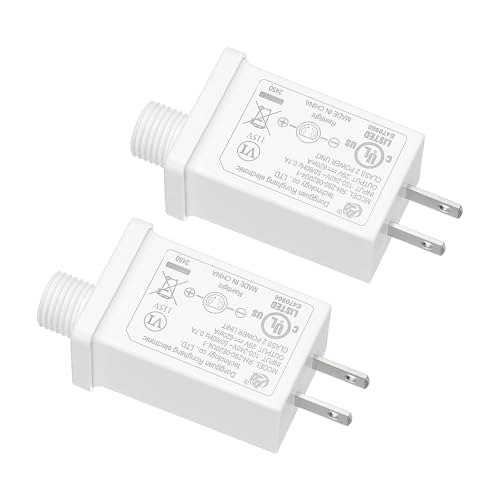 PATIKIL 29V 18W LED Netzteil, 2 Stück DC Niederspannungstransformator IP44 LED Treiber Ersatzadapter für Projektorlicht, Feenlichter, Weiß von PATIKIL