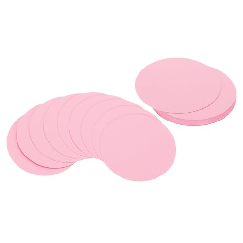 PATIKIL 3 Zoll Kreiskartenkarton, 25 Stück runde Formausschnitte Papier dickes Kartonuntersetzer für DIY Bastelprojekte Klassenzimmer Pinnwanddekoration, Pink von PATIKIL