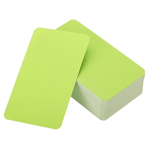 PATIKIL 3.5"x2" Leer Papier Visitenkarten 90 Pack Klein Karteikarten Wörter Nachricht Hinweis Karte Mini Papier Anhänger für Heimwerker Geschenk Handwerk Sammelalbuming Grün von PATIKIL