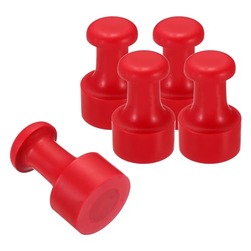 PATIKIL 30mm Stempelgummi-Rundgriff, 5er-Pack Gummiknöpfe Stempelhalter für Stempelherstellung DIY Basteln Scrapbooking, Rot von PATIKIL