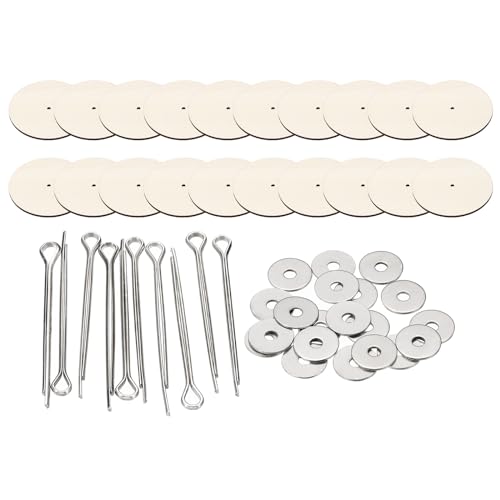 PATIKIL 55mm Puppen-Gelenke, 10er Set abnehmbare Splinte und Faserplatten für die Herstellung von Bären-Gliedmaßen, Puppen-Gelenke für DIY-Bastelzubehör von PATIKIL