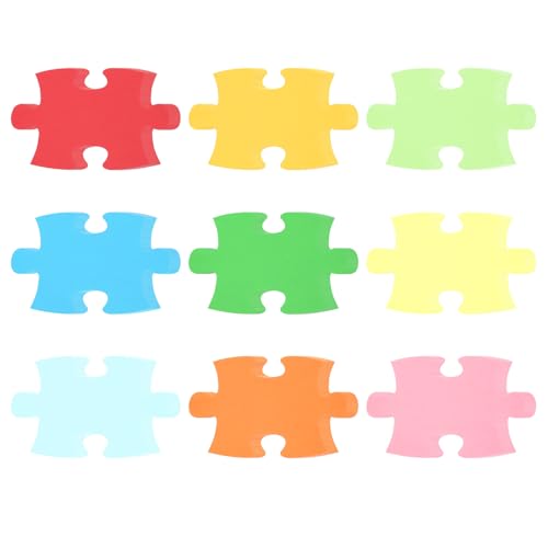 PATIKIL 5x6" Ausschnitte aus Papier, 180 Stück Puzzleteile in verschiedenen Farben für Pinnwandkunst, Büro, Klassenzimmer, Party, Frühlings-DIY-Bastelarbeiten, Karten-Dekoration, bunt von PATIKIL