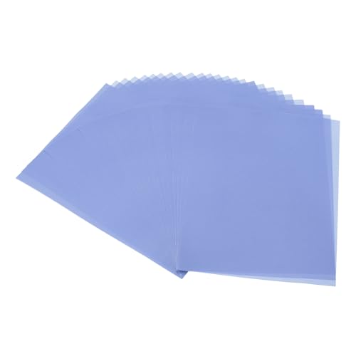 PATIKIL 60 Blätter Pergamentpapier 4.25x5.5, Pergamentpapier bedruckbares Transparentpapier 100GSM farbig für Einladungen Laser InkJet Druck Kartenherstellung Basteln, Marineblau von PATIKIL