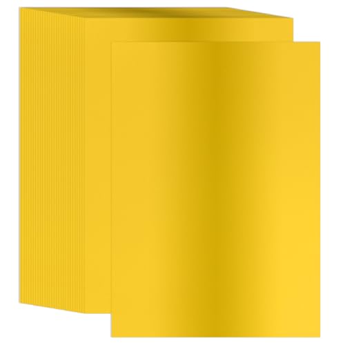 PATIKIL 8,5x11 Zoll Metallic-Kartonpapier, 30 Stück A4 250GSM Folien-Spiegel-Finish-Kartonbogen für Bastelarbeiten Hochzeitsdekoration Einladungen Kunst DIY, Gold von PATIKIL