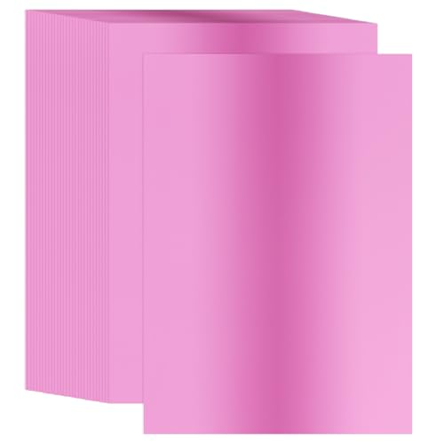 PATIKIL 8,5x11 Zoll Metallic-Kartonpapier, 30 Stück A4 250GSM Folien-Spiegel-Finish-Kartonbogen für Bastelarbeiten Hochzeitsdekoration Einladungen Kunst DIY, Pink von PATIKIL