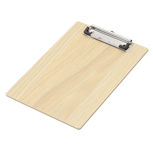 PATIKIL 8.9"x6.3" Holz-Schreibbrett, A4 Briefgröße Klemmbretter aus Hartfaserplatte mit flachem Clip für Büro, Klassenzimmer, Holztextur PATIKIL 8.9"x6.3" Holz-Schreibbrett, A4 Briefgröße Klemmbretter aus Hartfaserplatte mit flachem Clip für Büro, Klassenzimmer, Holztextur von PATIKIL