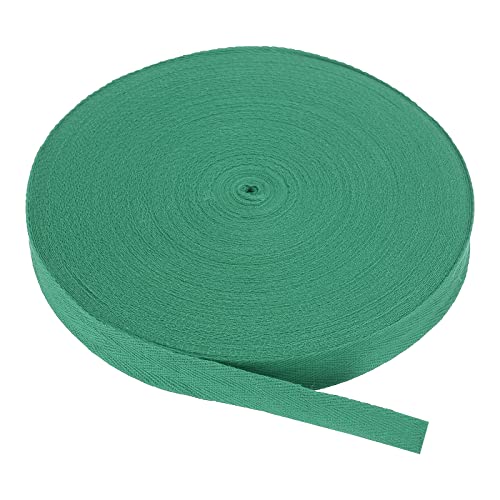 PATIKIL Baumwollband Baumwolle Gurtband 20mm x 45m, Schrägband Baumwoll Nahtband Köperband Saumband Einfassband Stoffband Webband zum Nähen für DIY Basteln Stricken Verpackung, Seeblau von PATIKIL