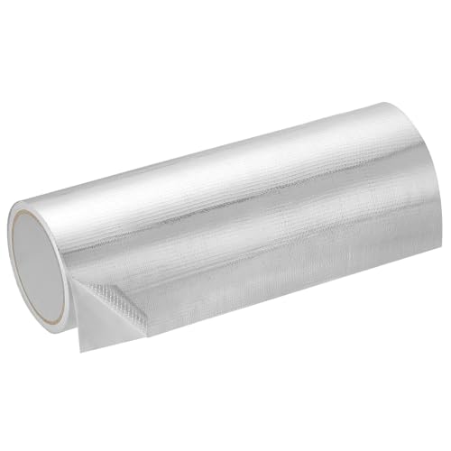 PATIKIL Duct Tape, 11.81 Zoll x 32.8 ft 5.91 Mil Heavy Duty Aluminiumfolie Klebeband Wasserdicht Glasfaser Isolierung Hitzebeständig für Lüftungskanäle HVAC Abdichtung Flicken, 1 Rolle von PATIKIL