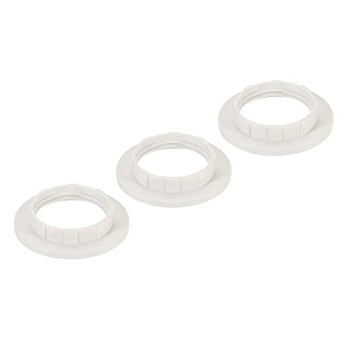 PATIKIL E14 Steckdosenringe 3Pack Lampenschirm Halter Adapter für Leuchten Weiß Farbe von PATIKIL