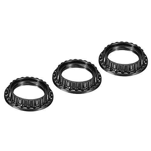 PATIKIL E26 Steckdosenringe 3Pack Lampenschirm Halter Adapter für Leuchten Schwarz von PATIKIL